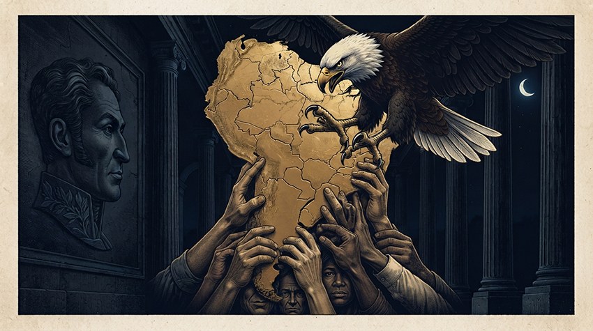 Simón Bolívar y el Escudo de las Américas